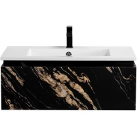 Тумба под раковину Cezares Slider SLIDER-800-1C-SO-NF-P 79,8 см, подвесная, черный фьюжн