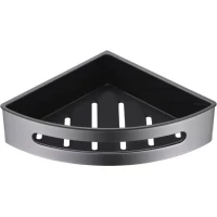 Полка для ванной Grocenberg AC0092BG 20x20 см, угловая, графит