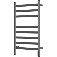 Полотенцесушитель электрический Point Селена П8 PN16858GR 800x532, диммер правый, графит матовый