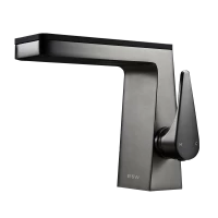 Смеситель для раковины Black & White 7330U оружейная сталь матовый