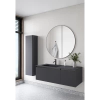 Комплект мебели Armadi Art Quatro Antracite 790-M2-120-A-A-LED + 793-120-A-L + 545-100-GM 121 см L, подвесной, с подсветкой, антрацит матовый