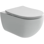 Изображение товара унитаз подвесной ceramica nova long cn3015 безободковый, с сиденьем микролифт, белый