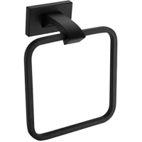 Полотенцедержатель кольцо Gappo G0704-6 черный матовый