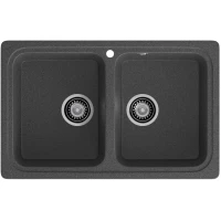 Кухонная мойка GranFest Standart 780K 78,6x50 см, графит