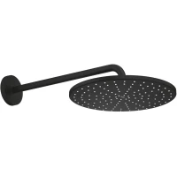 Верхний душ Grohe Rainshower 22121KF0 310 мм, с кронштейном, черный матовый