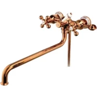 Смеситель для ванны Gappo G2265-3 универсальный, с душевым гарнитуром, медь