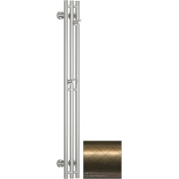 Полотенцесушитель водяной Сунержа Терция Pro 05-0444-1210 1200x150, состаренная бронза