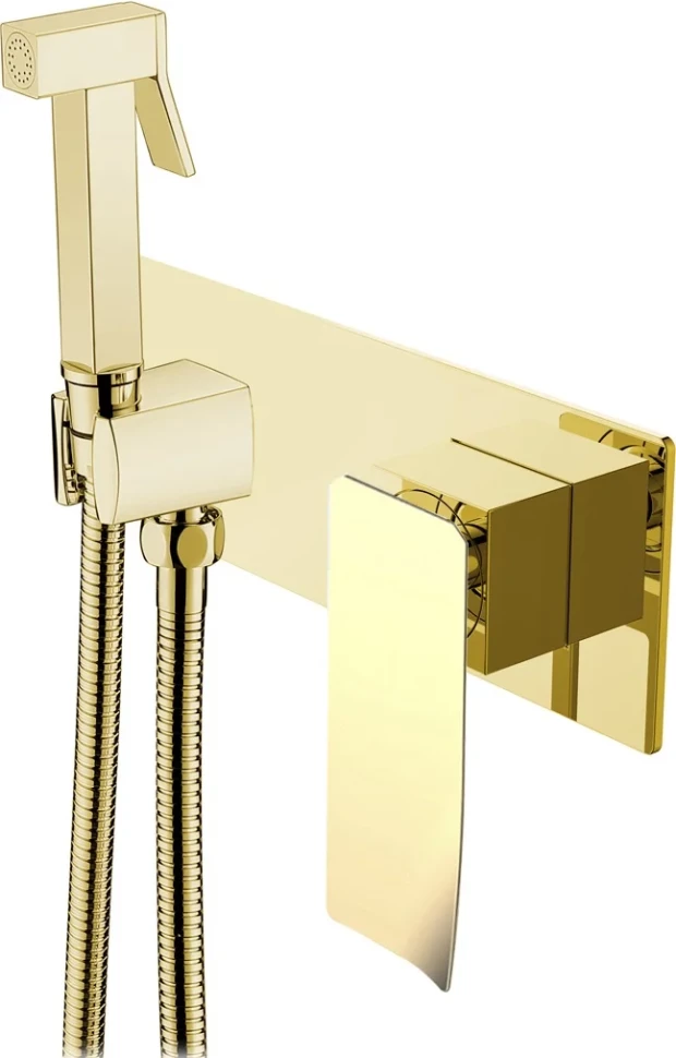 Гигиенический душ Boheme Q 147-GG.2 со смесителем, золотой