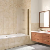 Шторка на ванну Vegas Glass EV LUX 70 05 02 R 70 см R, профиль бронза, стекло шиншилла