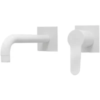 Смеситель для раковины Webert Sax Evolution SE830606740 встраиваемый, без донного клапана, белый матовый