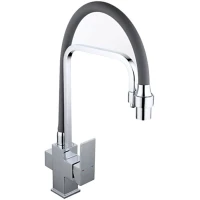 Смеситель для кухни Gappo G4398-4 с подключением к фильтру, гибким изливом, хром