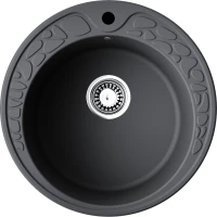 Кухонная мойка Omoikiri Artgranit Tovada 51-BL 4993369 51x51 см, черный