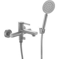 Смеситель для ванны Fashun A53030 с душевым гарнитуром, сатин