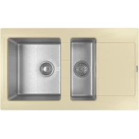 Кухонная мойка Florentina Комби 860К 21.410.D0860.202 86x51 см, нержавеющая сталь/шампань