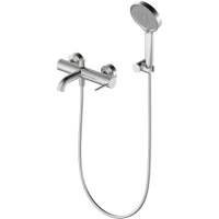 Смеситель для ванны Oliveeka Y OL-639017-BN с душевым гарнитуром, никель матовый