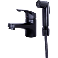 Смеситель для раковины с гигиеническим душем OneLife P01-022b