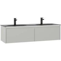 Тумба с раковиной кашемир матовый 130 см ORKA Lisbon 5001441