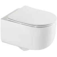 Унитаз подвесной Grossman GR-4416SQ безободковый, торнадо, с сиденьем микролифт, белый