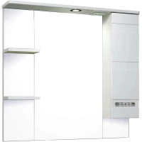 Зеркальный шкаф 75x80 см белый R Runo Турин УТ000002105