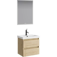 Комплект мебели дуб давос 60,5 см Aqwella Astrid AST0106DD + FST60SLWB01 + UM0206