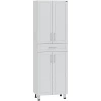 Пенал Санта Дублин 523002 напольный, белый глянец