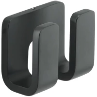 Крючок Gedy Outline 3228(14) двойной, для ванны, черный матовый