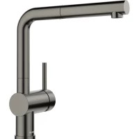 Смеситель для кухни Blanco Linus-S 527733 с выдвижным изливом, темная сталь