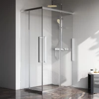 Душевой уголок 117,8x77,8 см Am.Pm Func W84G-403-12080-MT прозрачное