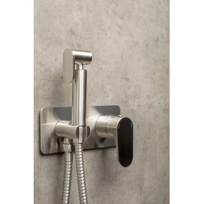 Изображение товара гигиенический душ boheme spectre 457-nb со смесителем, никель матовый