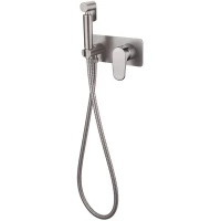 Гигиенический душ Boheme Spectre 457-NB со смесителем, никель матовый