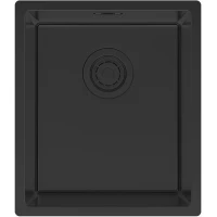 Кухонная мойка Paulmark Lassan LA38-MBN 38x44 см, черный матовый