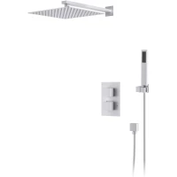 Душевой комплект D&K Bayern.Liszt DA2515708A04 300 мм, с термостатом, белый матовый