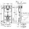 Монтажный элемент для подвесного унитаза, 985 мм Grohe Rapid SL 38525001 - 2