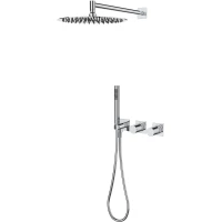 Душевой комплект Vincea Alto VSFW-6AL1CH 300 мм, со смесителем, хром