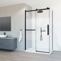 Душевой уголок 120x100 см Vincea Como Soft VSR-1CS1012CLB прозрачное