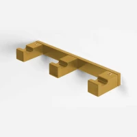 Планка с крючками Colombo Design MiniQ CD137.OM для ванны, золотой матовый