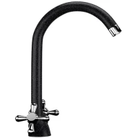 Смеситель для кухни Ulgran черный U-012-308