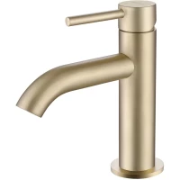 Смеситель для раковины Abber Wasser Kreis AF8110G золотой матовый