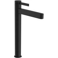 Смеситель для раковины Hansgrohe Finoris 76072670 CoolStart, с донным клапаном, черный матовый
