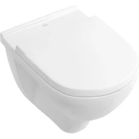 Унитаз подвесной Villeroy & Boch O.Novo 5660HR01 безободковый, с сиденьем микролифт, альпийский белый 