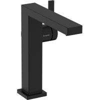 Смеситель для раковины Hansgrohe Tecturis E 73040670 CoolStart, с донным клапаном, черный матовый
