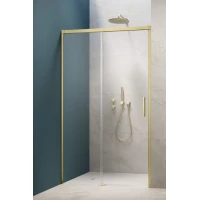 Душевая дверь Radaway Idea Brushed Light Gold DWJ 130 Left 387017-98-01L 130 см L, профиль светлое золото матовый, стекло прозрачное