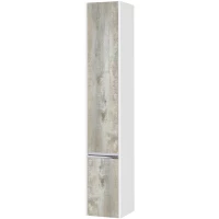 Пенал Акватон Капри 1A230503KPDAL подвесной L, белый глянец/бетон пайн