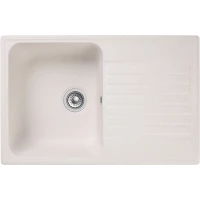 Кухонная мойка GranFest Quarz 78 73,6x47,6 см, белый