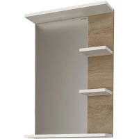 Зеркало 47x70 см дуб сонома/белый глянец Grossman Поло 204701