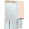 Зеркальный шкаф 75x100 см бежевый глянец/белый глянец R Bellezza Альфа 4618812001076 - 1