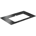 Изображение товара столешница 80 см темно-серый глянец для раковин встраиваемых сверху kerama marazzi plaza classic риальто pl2.vt93\80t