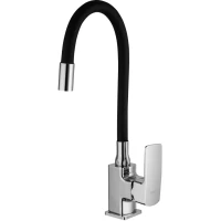 Смеситель для кухни Frud R43151-6 с гибким изливом, хром/черный