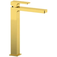 Смеситель для раковины Remer Absolute AU11LDO без донного клапана, золотой