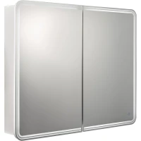 Зеркальный шкаф Stella Polar  Анда SP-00001223 100x80 см R, с LED-подсветкой, сенсорным выключателем, диммером, белый глянец